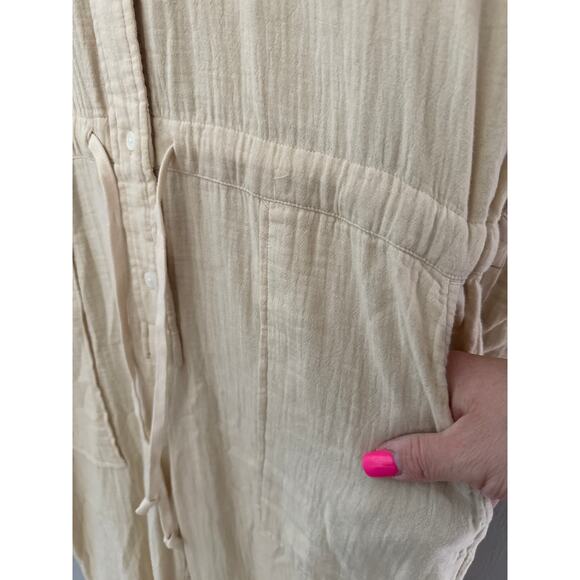 Aritzia Wilfred‎ Free Orne Button Up Jumpsuit Light Sand Size Small - Picture 12 of 14